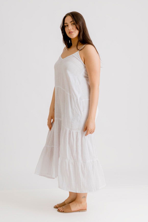 Clara Dress - White - Salt + Soda