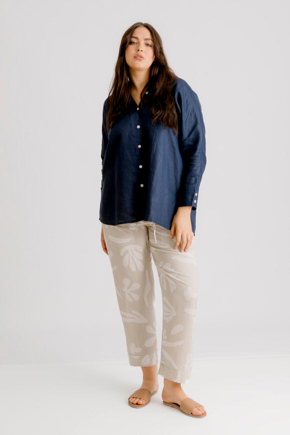 Riviera Linen Shirt - Indigo