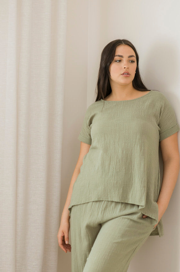 Victoria Top - Khaki