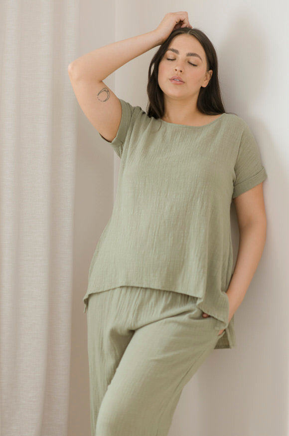 Victoria Top - Khaki