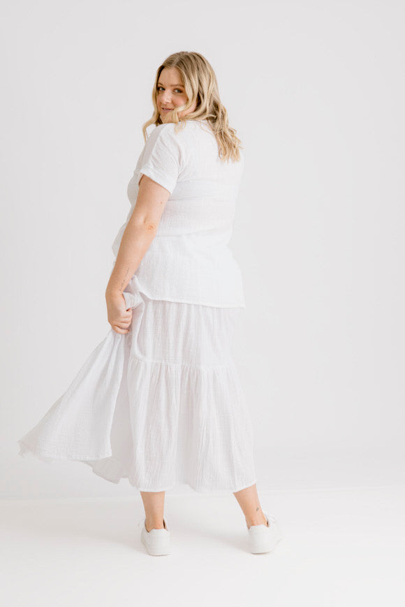 Sonny Skirt - White - Salt + Soda