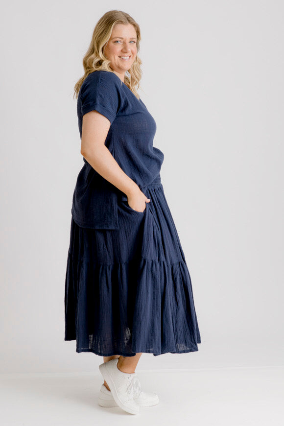 Sonny Skirt - Navy