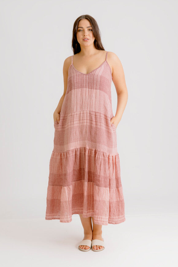 Clara Dress - Rose Check