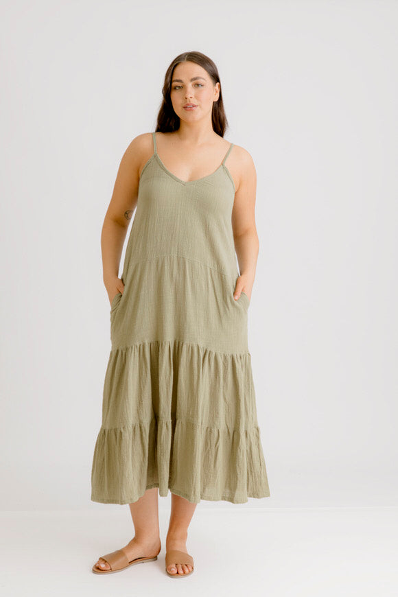 Clara Dress - Khaki