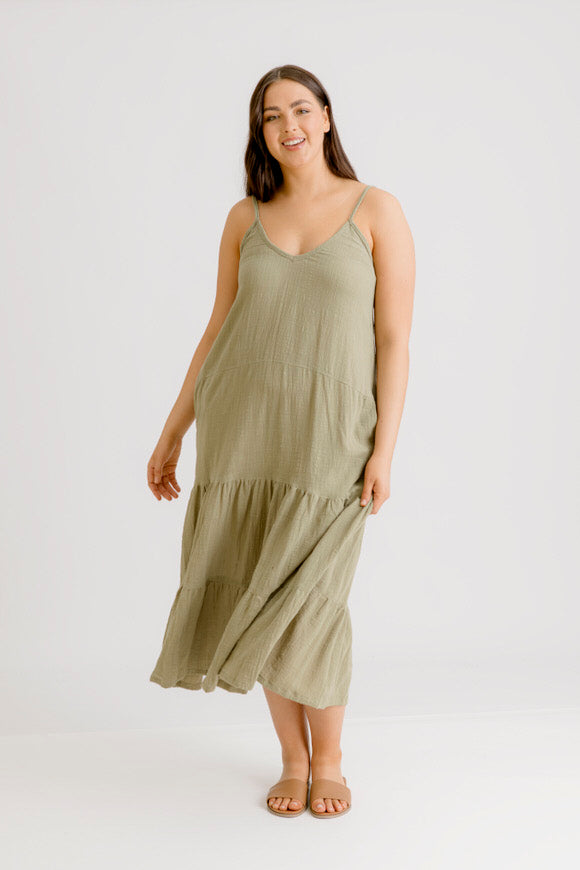 Clara Dress - Khaki