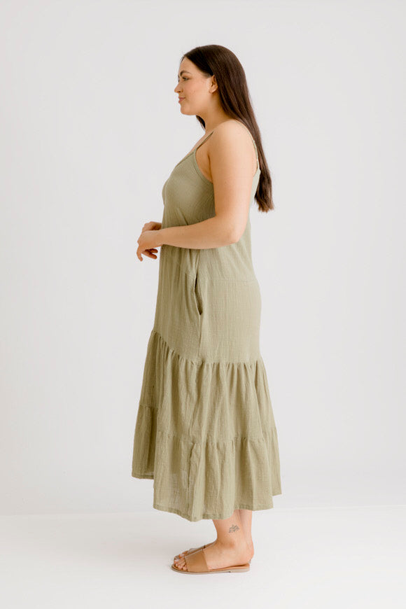 Clara Dress - Khaki