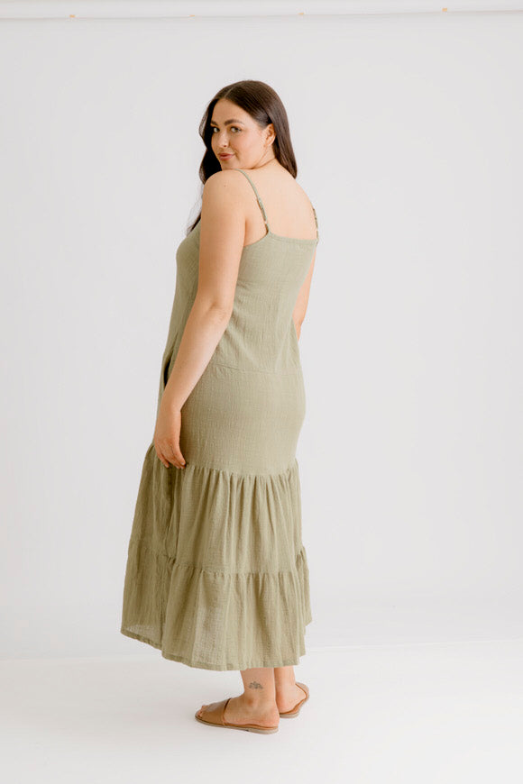 Clara Dress - Khaki