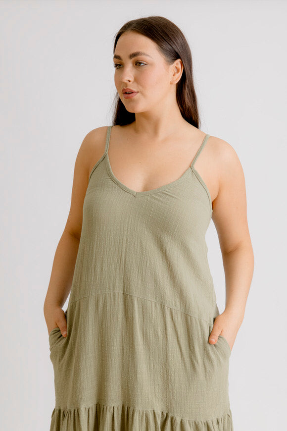 Clara Dress - Khaki