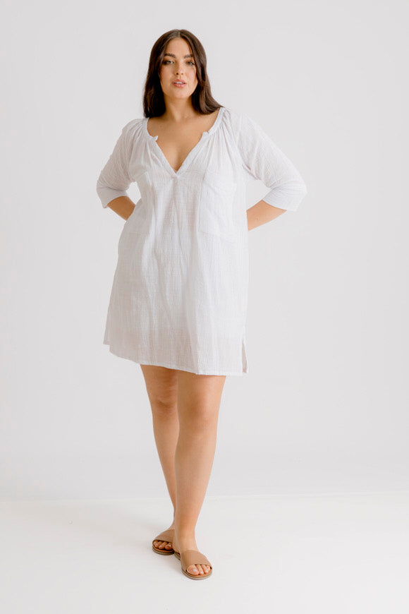 Giselle Tunic Top - White