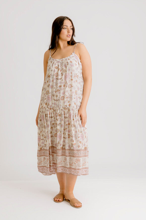 Avalon Printed Dress - Blush