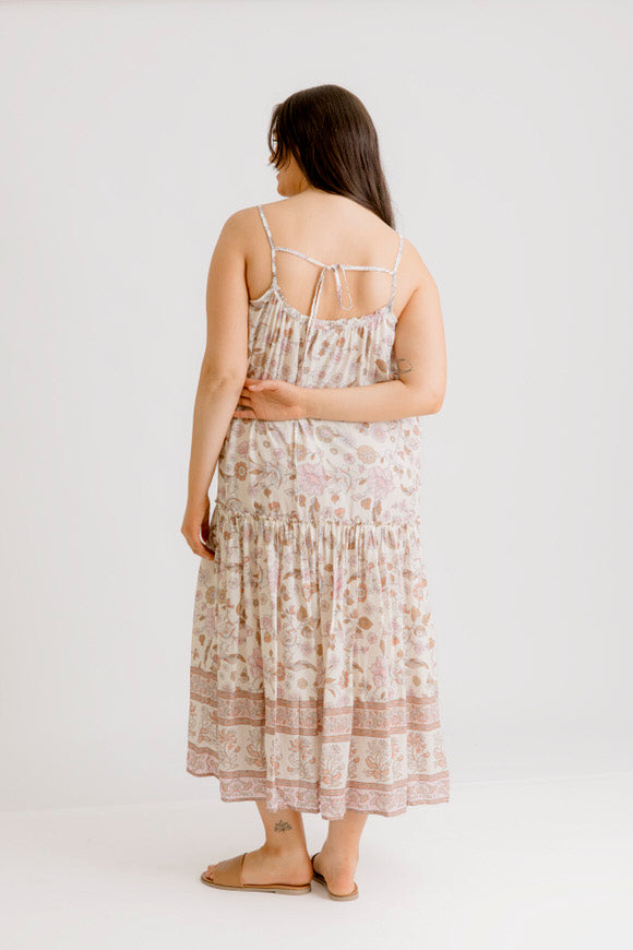 Avalon Printed Dress - Blush