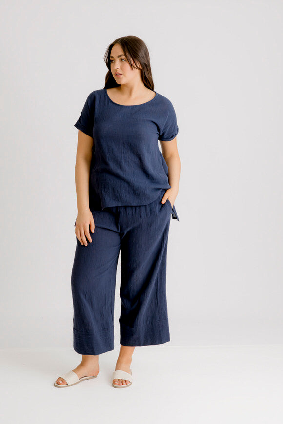 Cher Pant - Navy