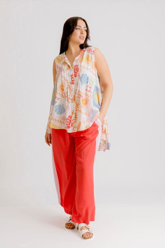 Bella Top - Amalfi Print - Salt + Soda