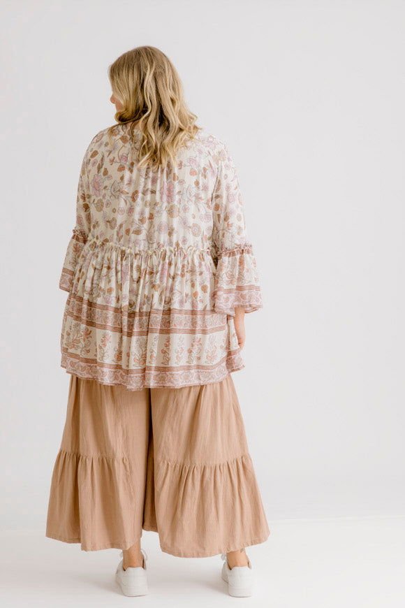 Clementine Printed Top - Blush - Salt + Soda