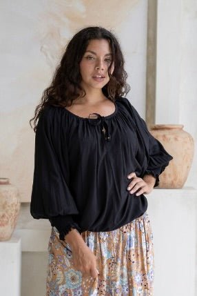 Eden Blouse - Black - Salt + Soda