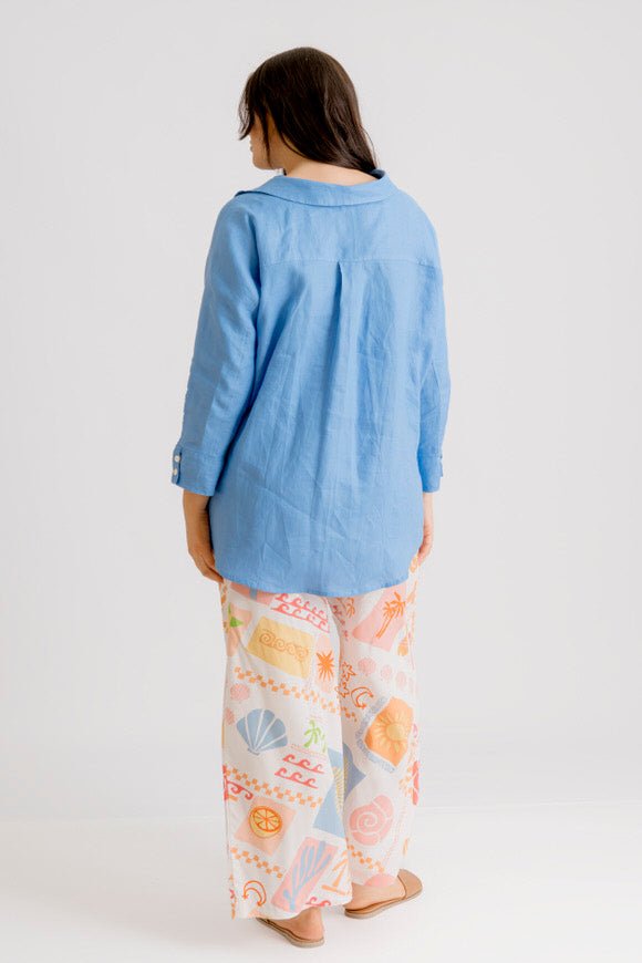 Lucia Pant - Amalfi Print - Salt + Soda