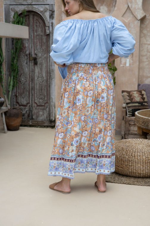 Montego Skirt - Shangri - La Print - Salt + Soda