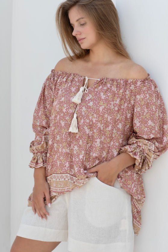 Ouvea Blouse - Gypsy Print - Salt + Soda