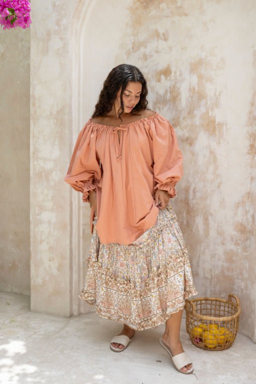 Ouvea Blouse - Peaches - COMING SOON - Salt + Soda