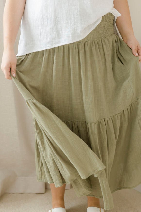 Sonny Skirt - Khaki - Salt + Soda