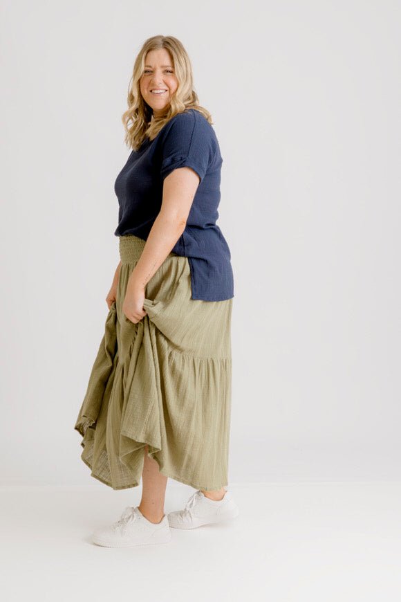 Sonny Skirt - Khaki - Salt + Soda