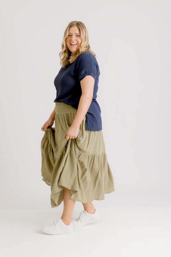 Sonny Skirt - Khaki - Salt + Soda