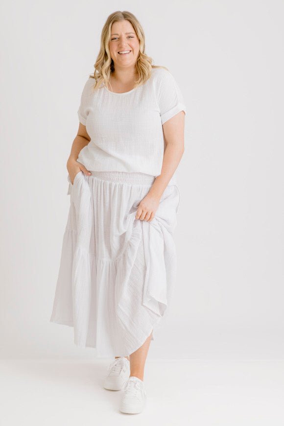 Sonny Skirt - White - Salt + Soda