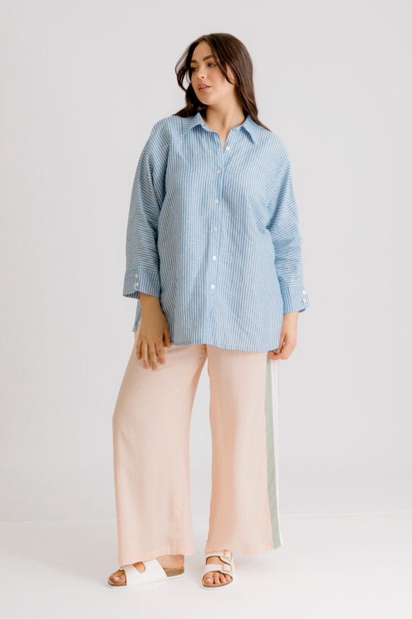 Sophia Tuxedo Pant - Flamingo - Salt + Soda